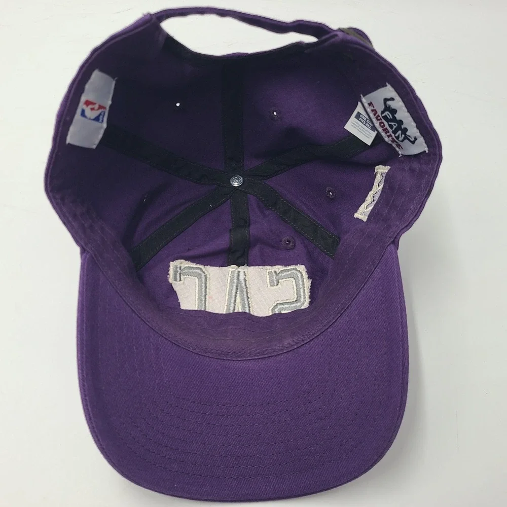 Sacramento Kings Hat Strapback Fan Favorite Purple Gray NBA Basketball Logo‎ Men